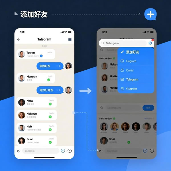 Telegram怎么添加好友，怎么删除联系人？
