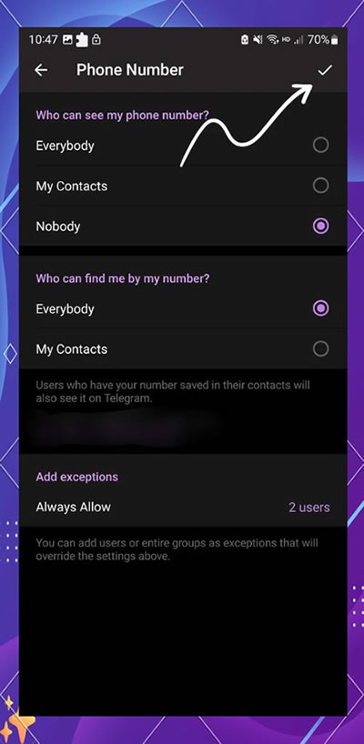 重要补充设置:谁能通过手机号码找到我? 重要补充设置:谁能通过手机号码找到我?