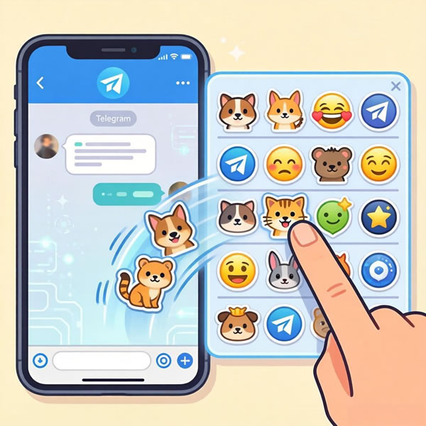 Telegram怎么使用贴纸? Telegram怎么使用贴纸?